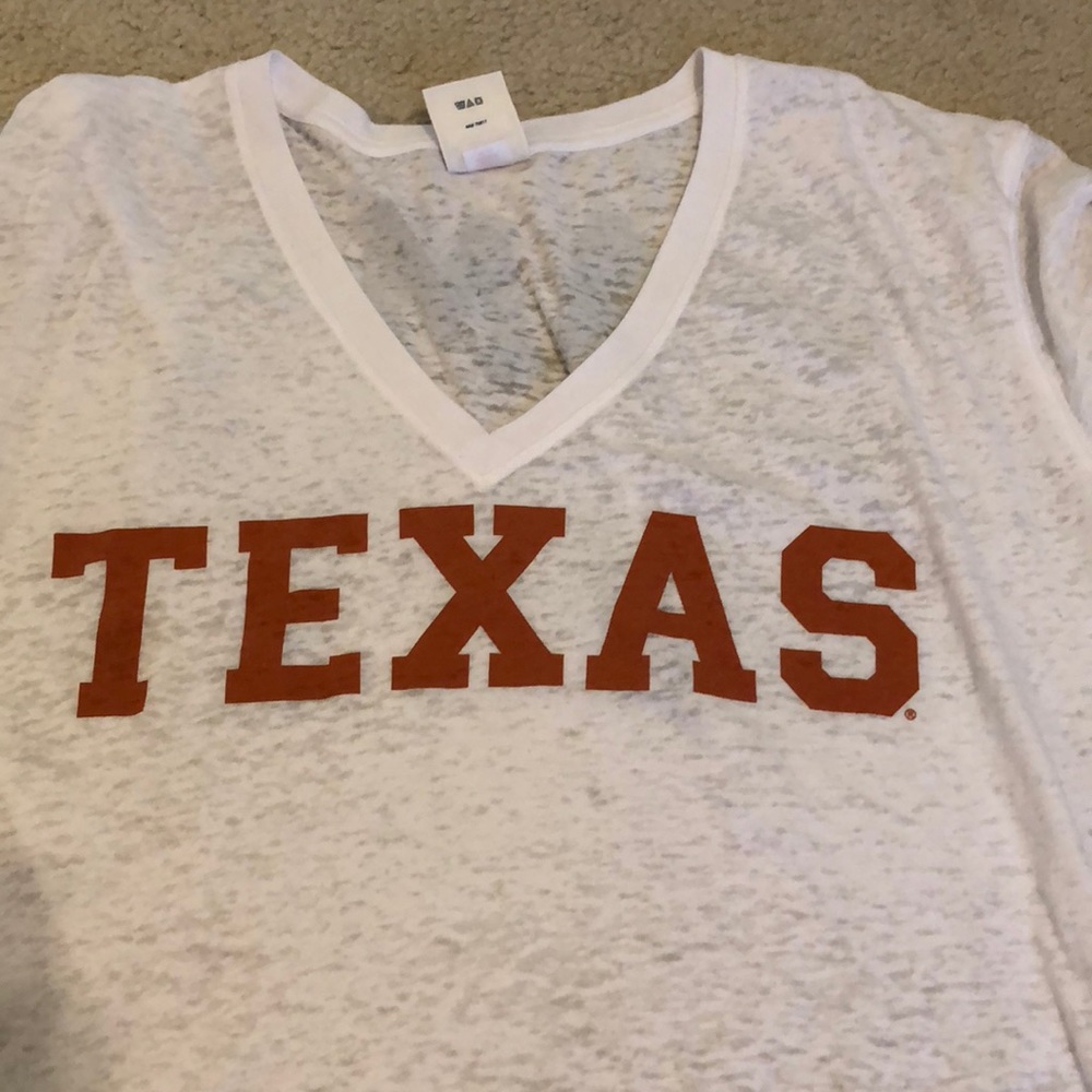 White UT Texas PINK T-shirt